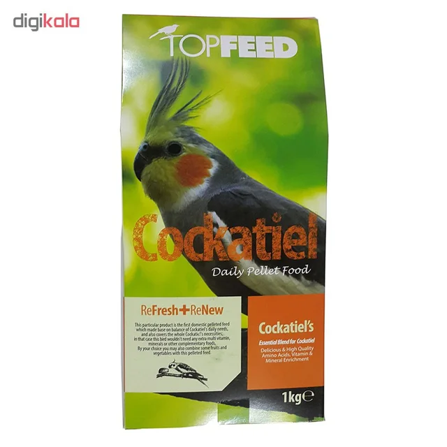 پلت ویژه عروس هلندی تاپ فید مدل Cockatiels Nuts وزن 1 کیلوگرم-2.webp